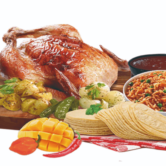 Paquete pollo rostizado mediano