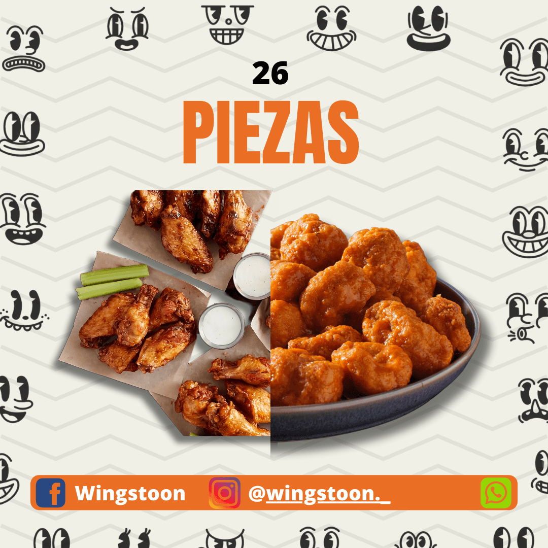 Boneless o Alitas 26 Piezas