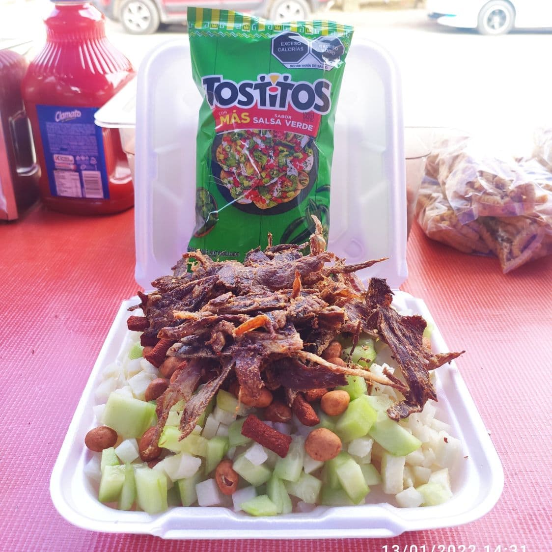 Tostiloco con Carne Seca