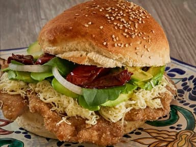 Cemita de Milanesa de Puerco.