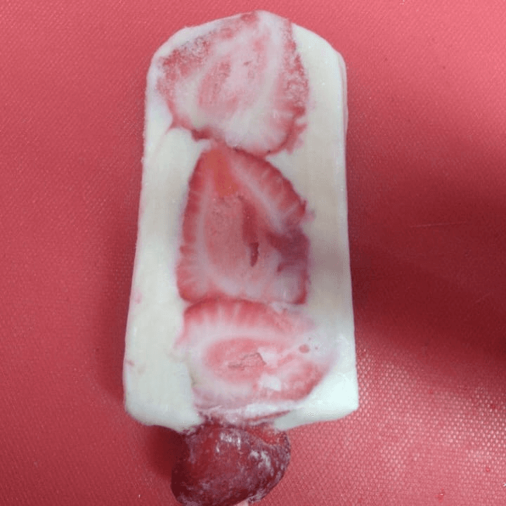 Paleta de Fresas con Crema