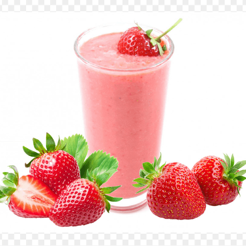 Jugo de fruta con leche