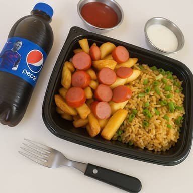 SALCHICHAUFA+PEPSI