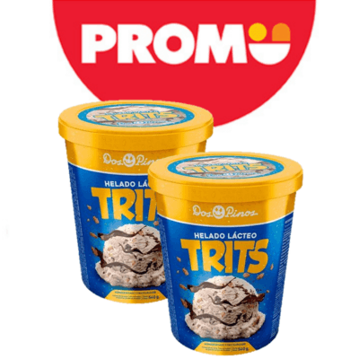 2x HELADO TRITS DOS PINOS 1/4 GL 540 GRS
