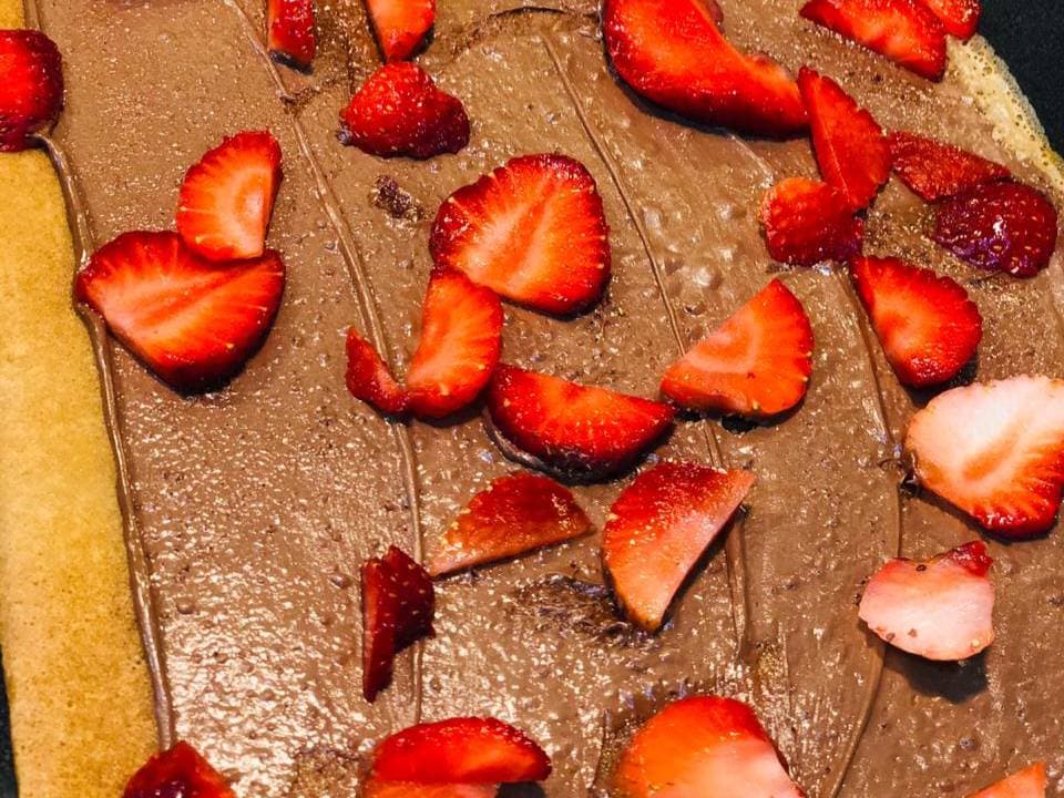 Crepa de Nutella con Fresa Natural