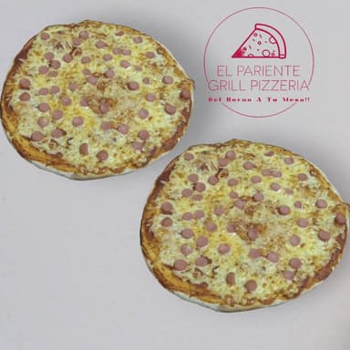 2 Pizzas de salchicha.