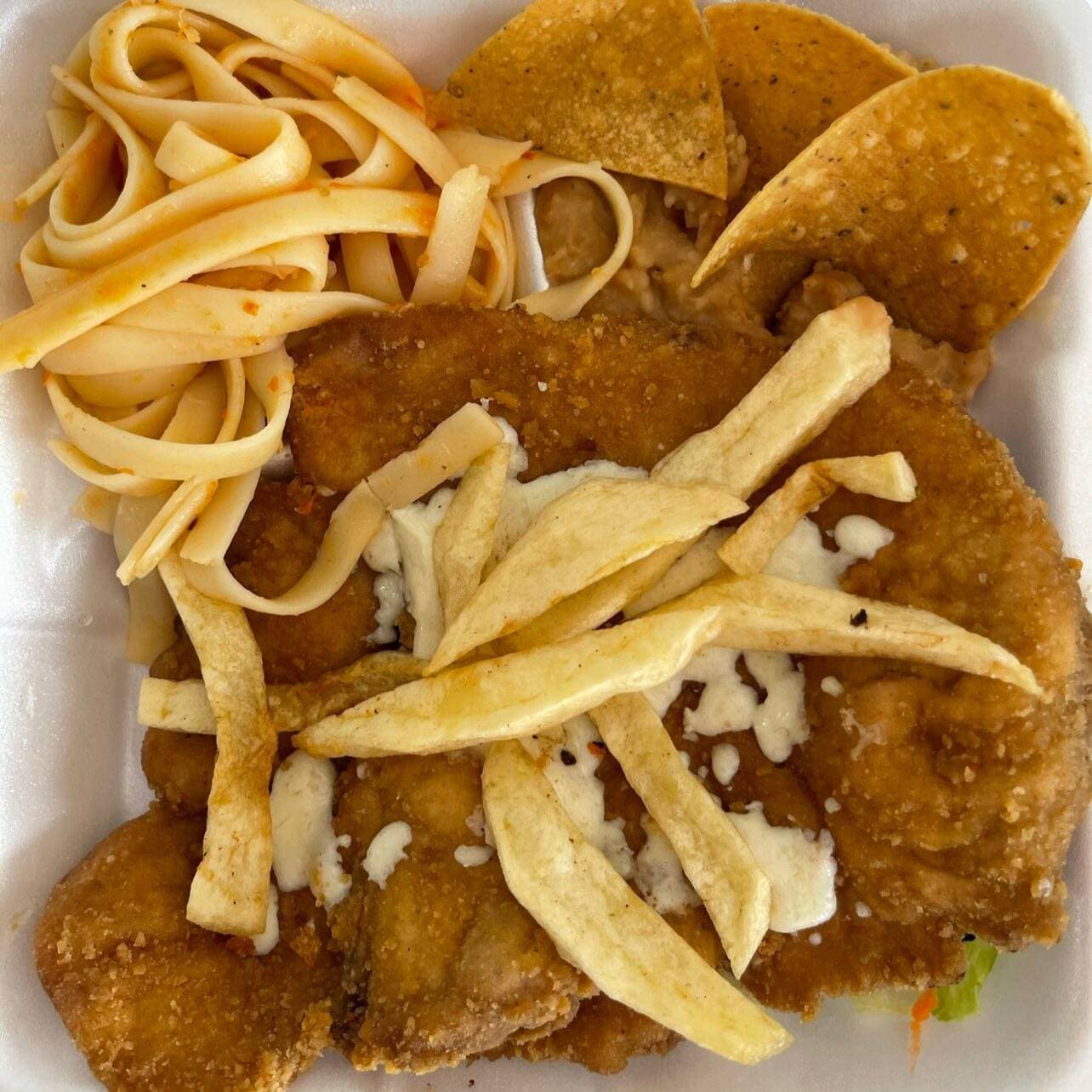 Milanesa con Queso Fundido y Papas