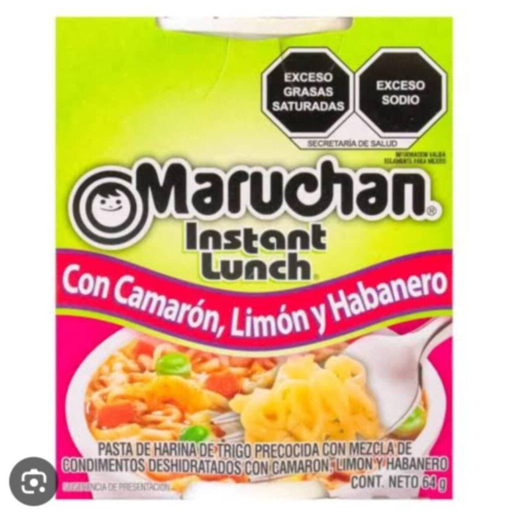 Sopa Maruchan ( Camaron, Limon y Habanero)