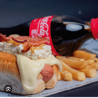 2 Perros Super Gratinados+2 Porciones de Francesas