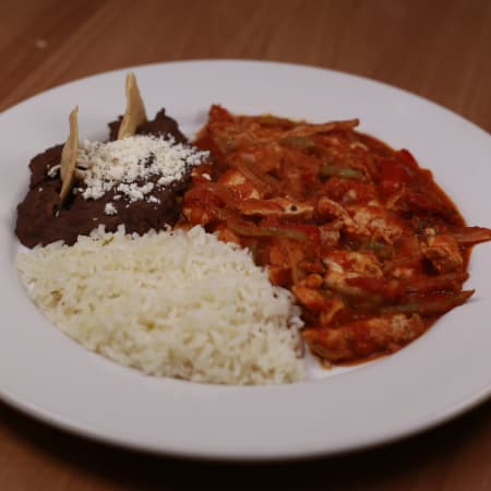 Fajitas de pollo a la mexicana