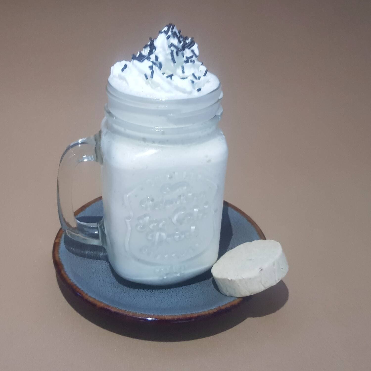 Smoothie de Mazapán con Helado de Vainilla