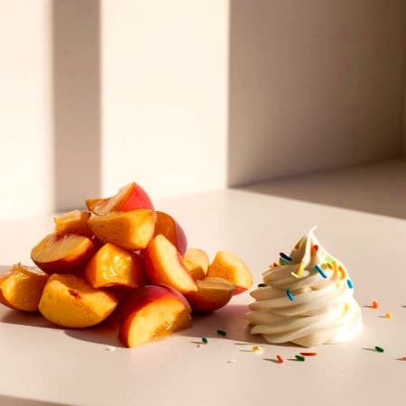 Duraznos con Crema