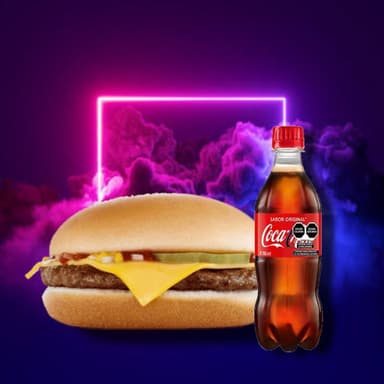 Burger Sencilla con Papas 60g + refresco 355 ml