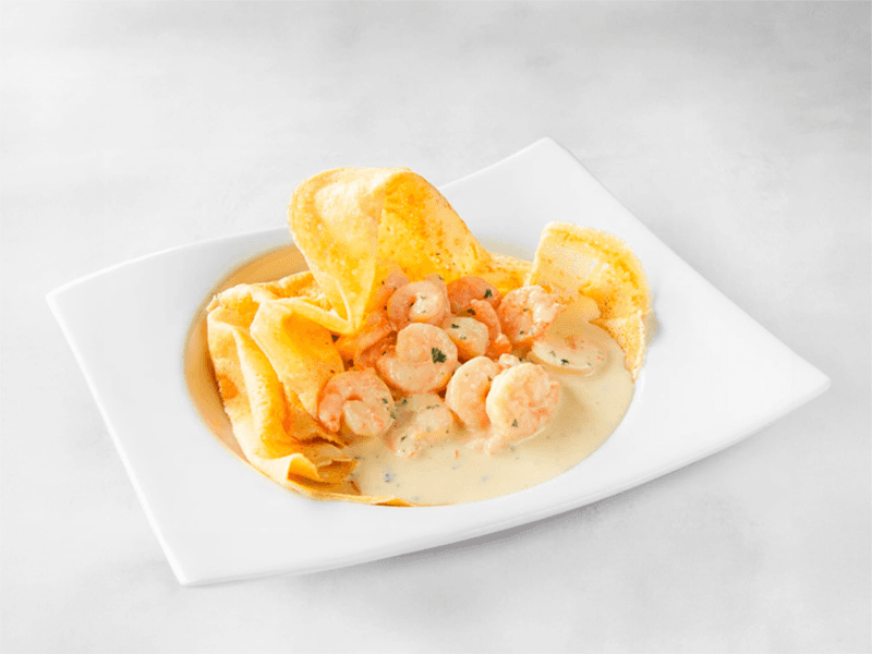 Crepe Camarones al Ajillo