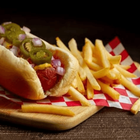 Hot Dog Clasico con Papas