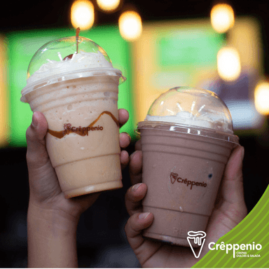 Frappe Cajeta + Crepa Clásica Nutella Plátano.