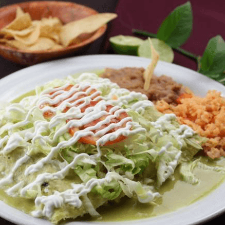 Enchiladas verdes Pollo
