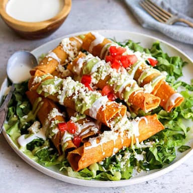 Flautas de Bistec