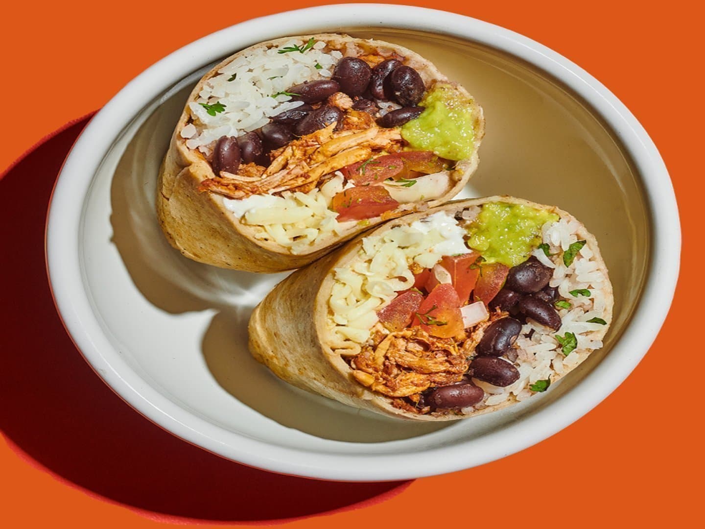 Burrito de pollo parrillado