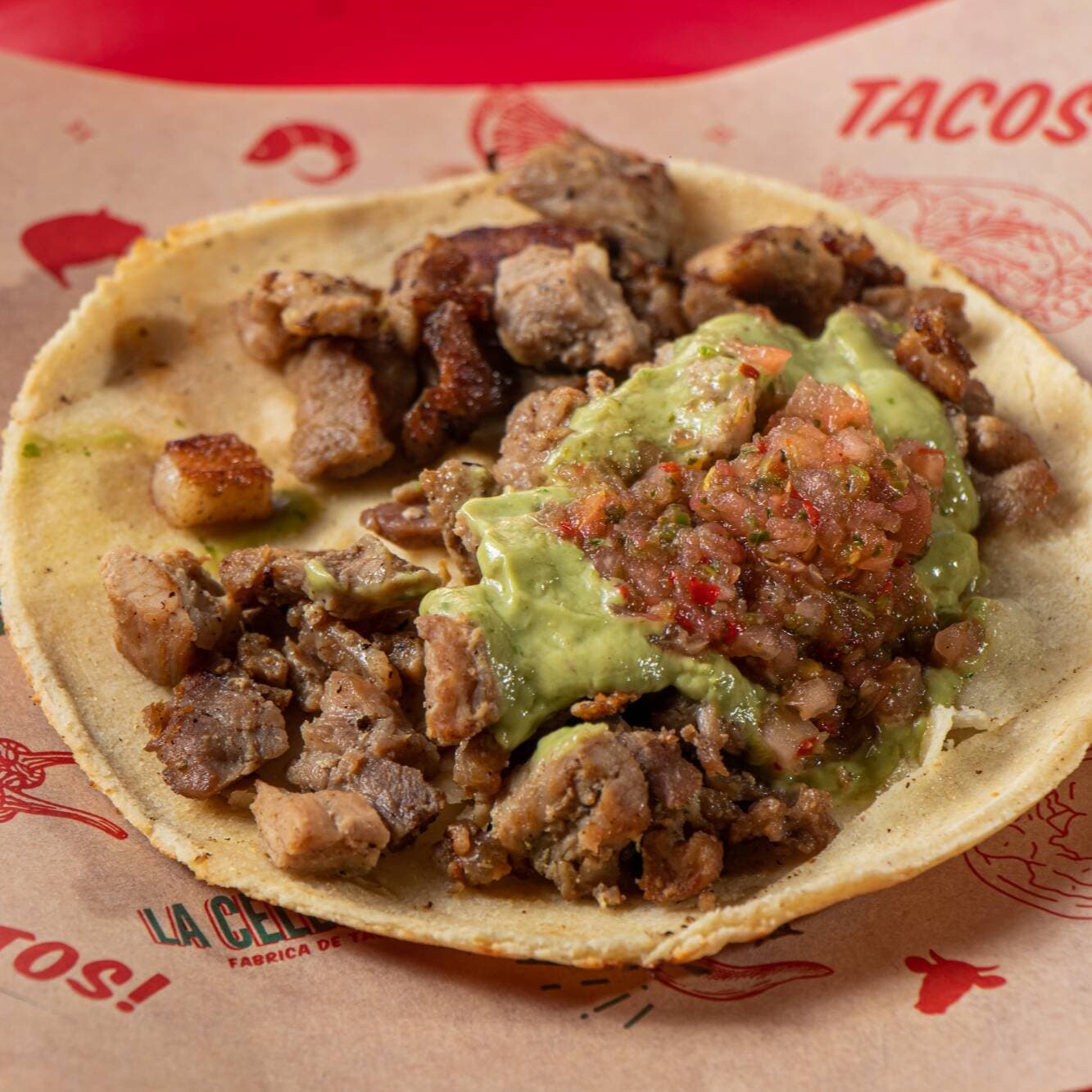 Taco de Asada con Chile Chilaca
