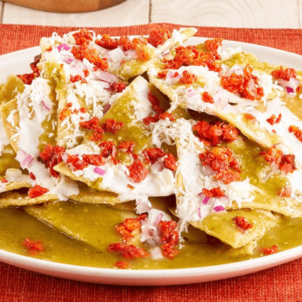 Chilaquiles Con Chorizo