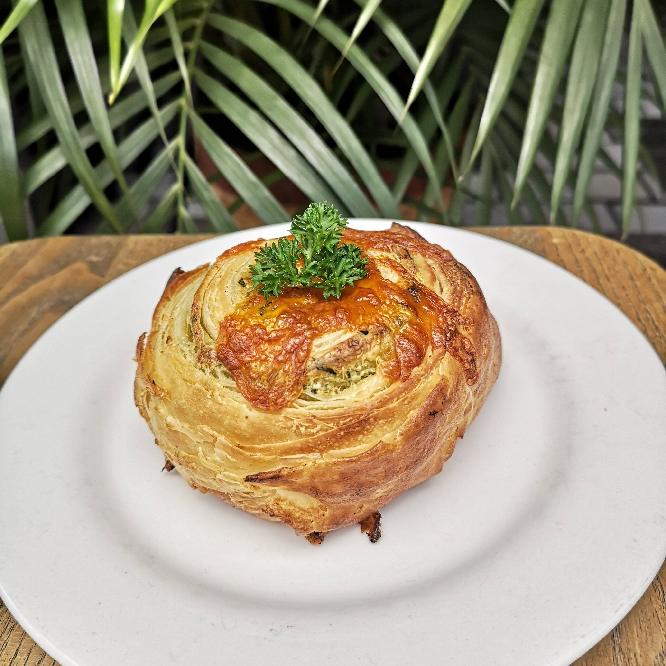pastel de tocineta y espinaca