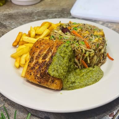 Salmón al Ajillo o Teriyaki