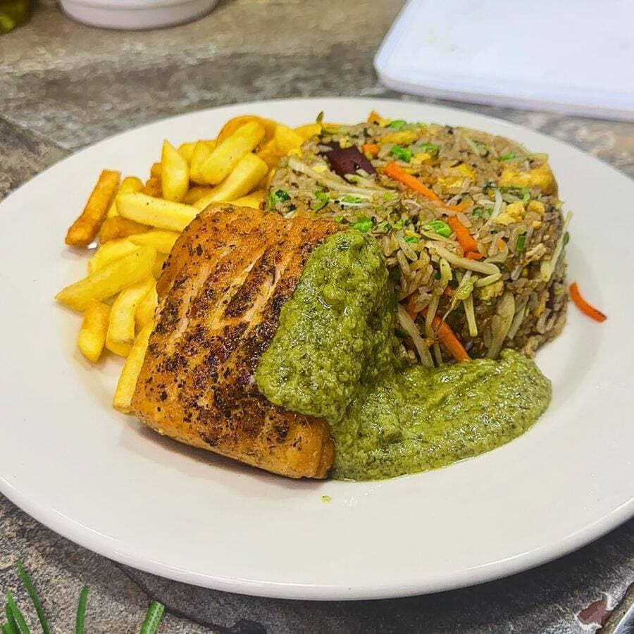 Salmón al Ajillo o Teriyaki