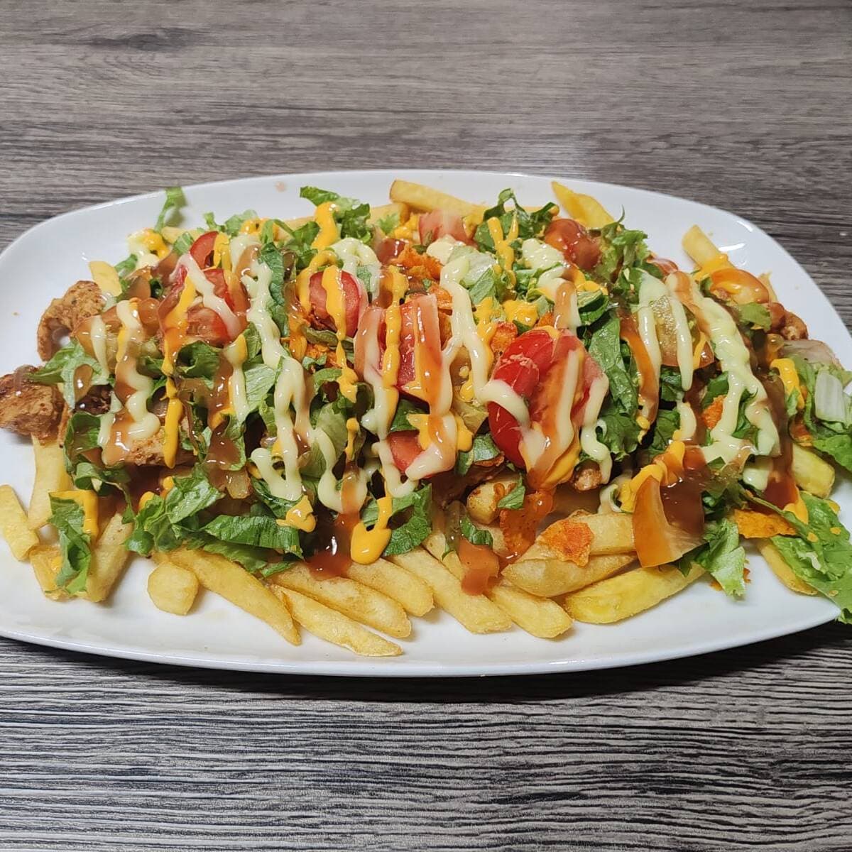 Papas con pollo