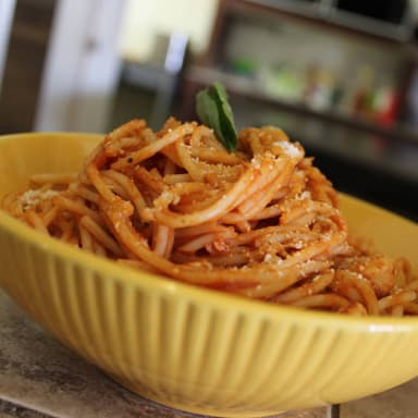 Spaguetti con Pollo