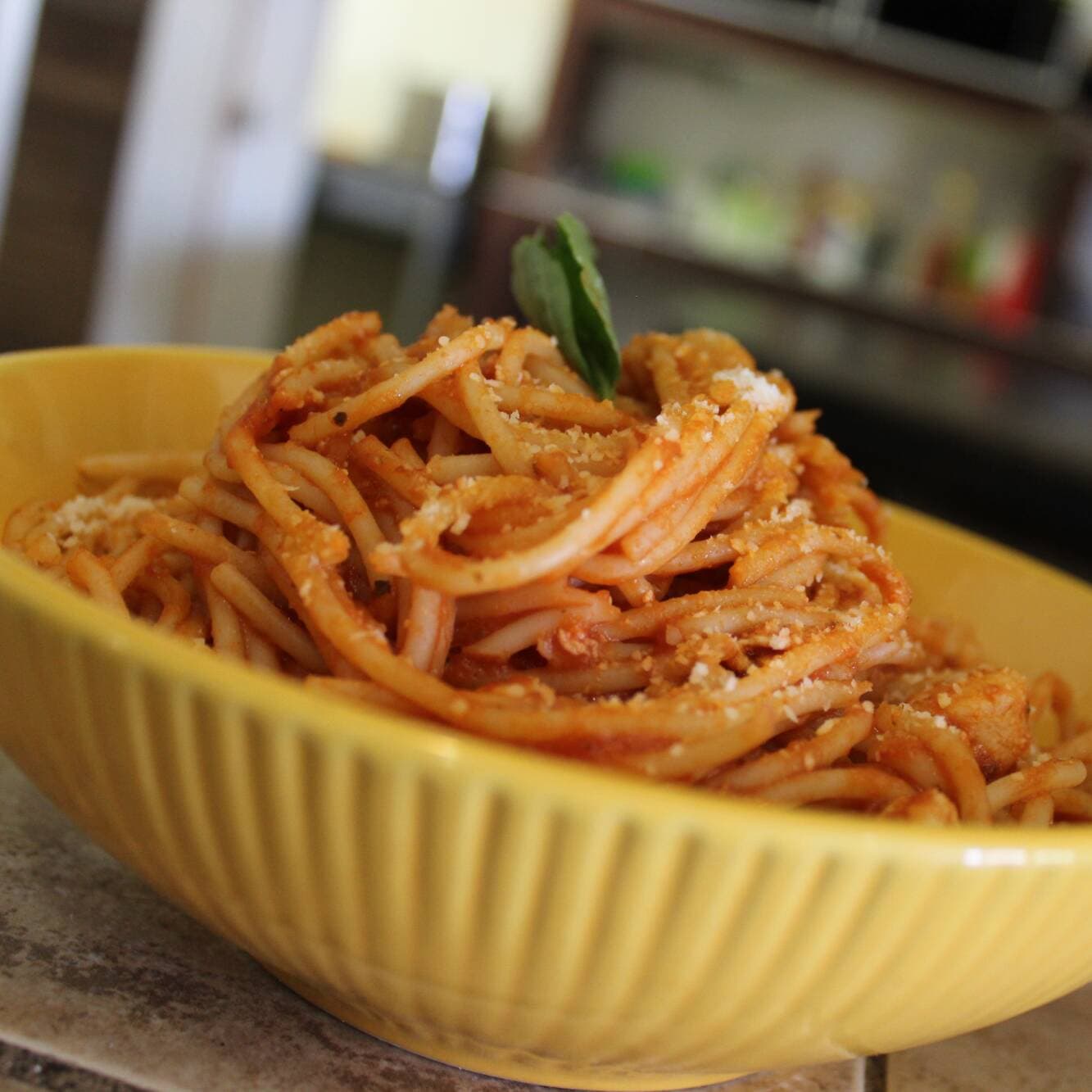 Spaguetti con Pollo