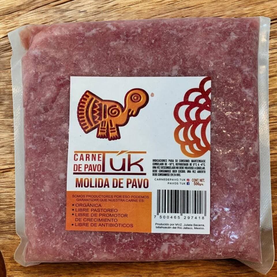 Molida de Pavo Orgánico 500G, PAVO TUK