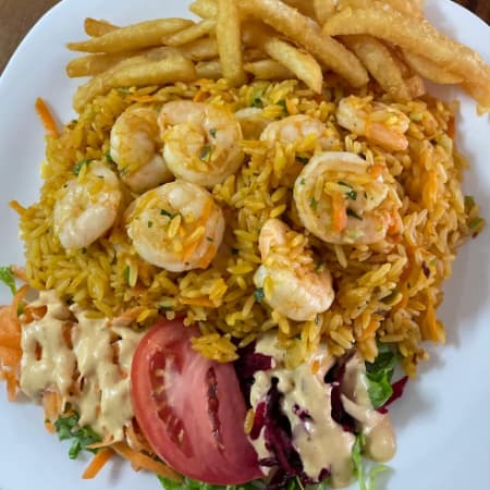 Camarones con Arroz