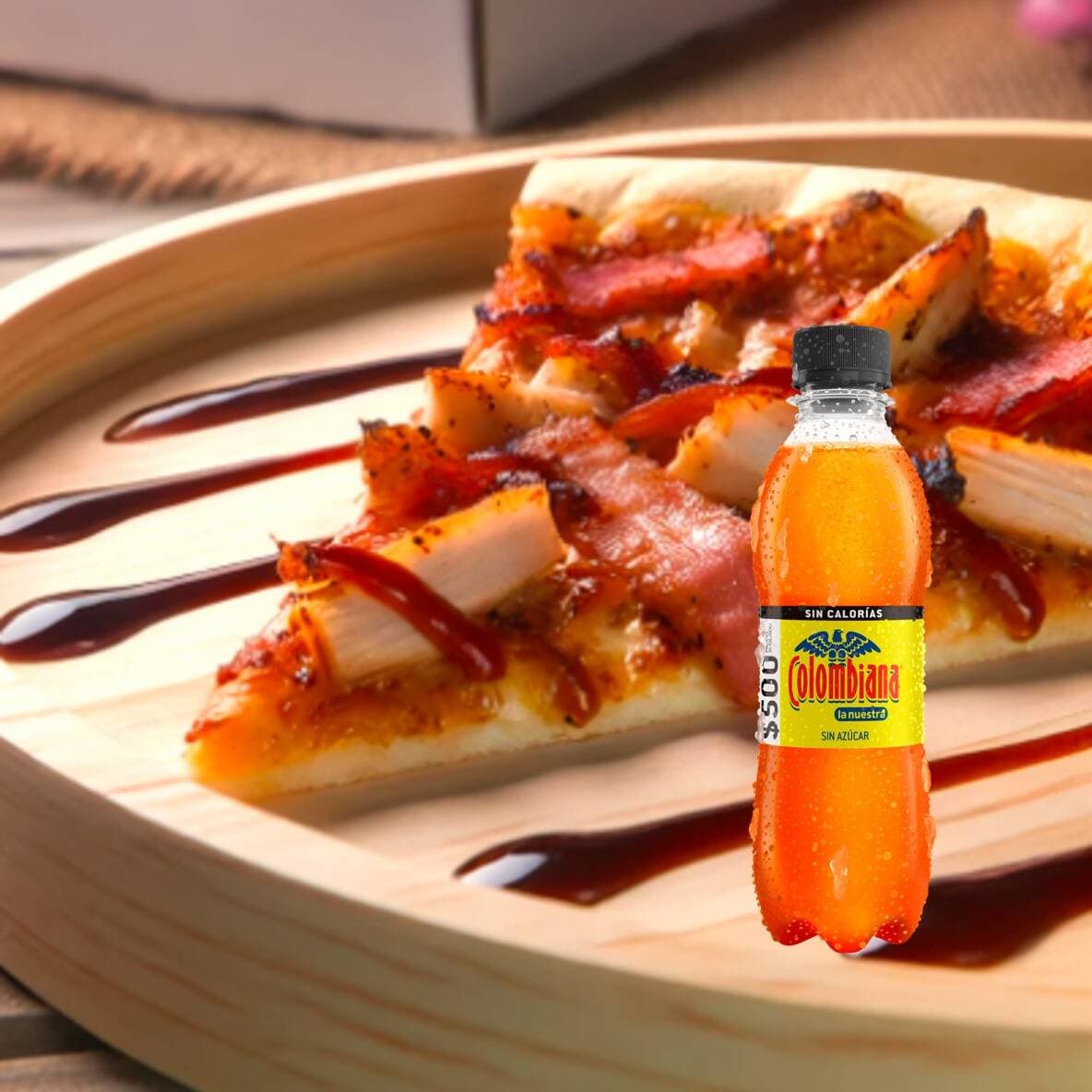 Combo Slice Pizza Pollo con Tocineta