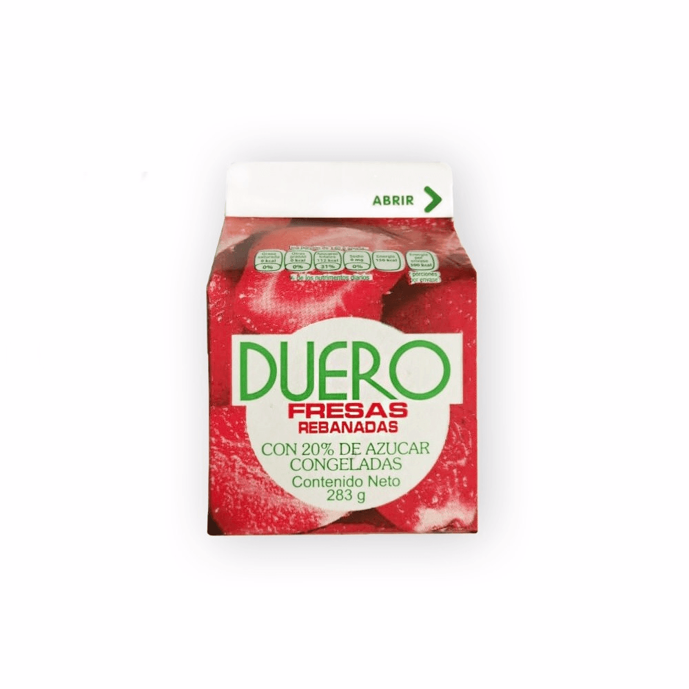 Fresa con Crema de caja