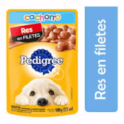 PEDIGREE CACHORRO RES EN FILETES 100GR