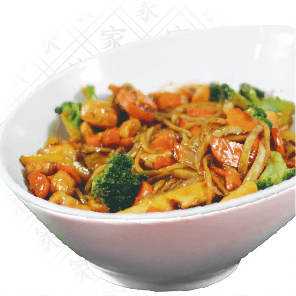 CHOP SUEY DE POLLO Y CAMARON (SALADO)