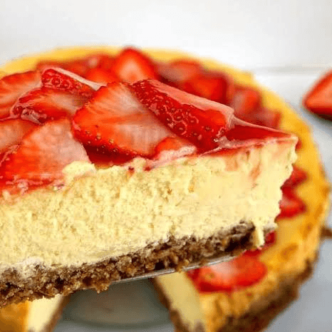 Cheesecake New York de Fresa Sin Azúcar