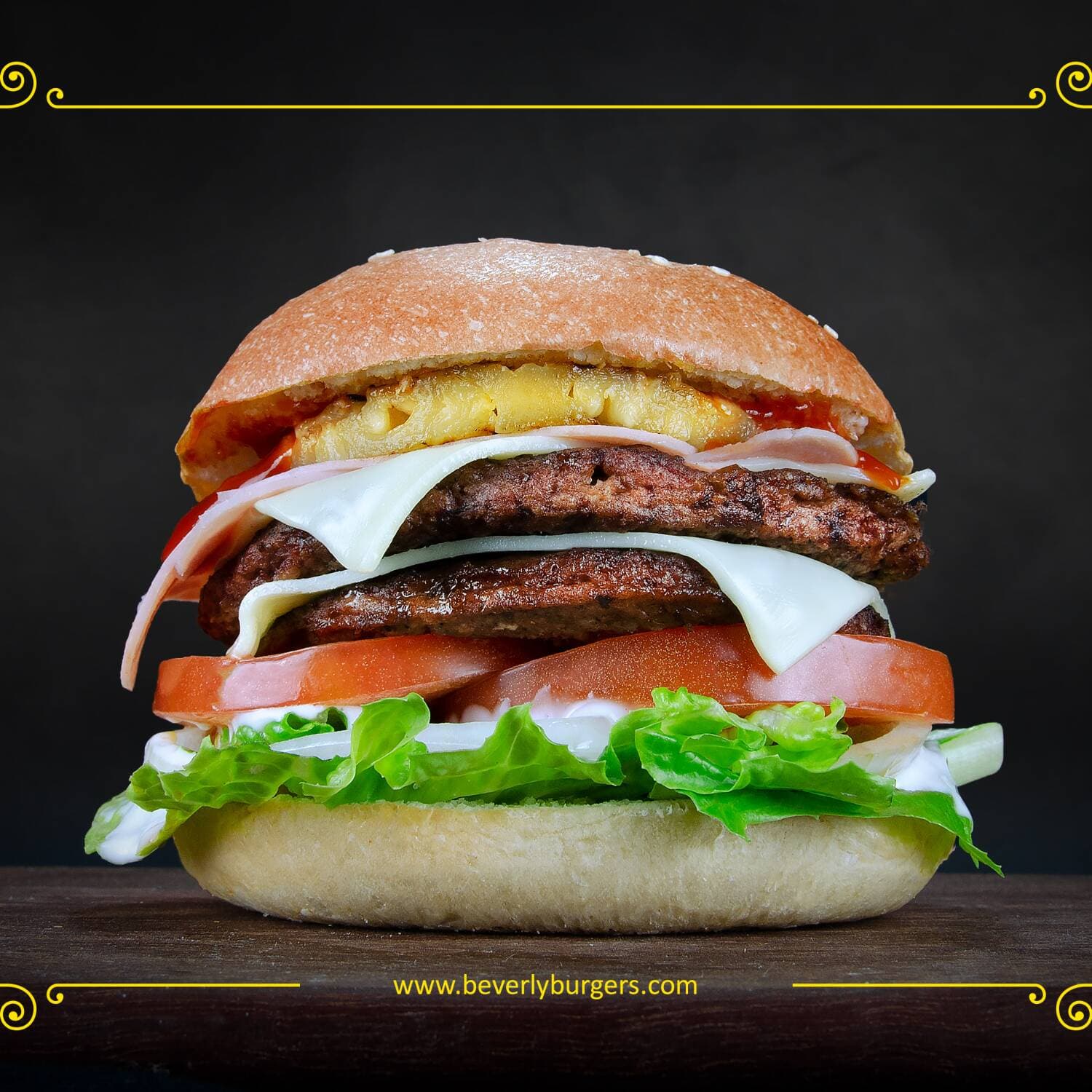 Hamburguesa Samoana Doble
