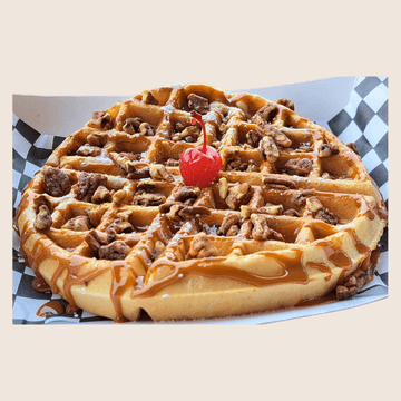 Waffle Cajeta y Nuez