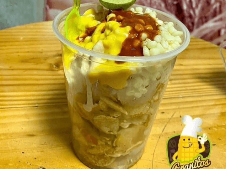 Bote de Papas Preparadas con Elote