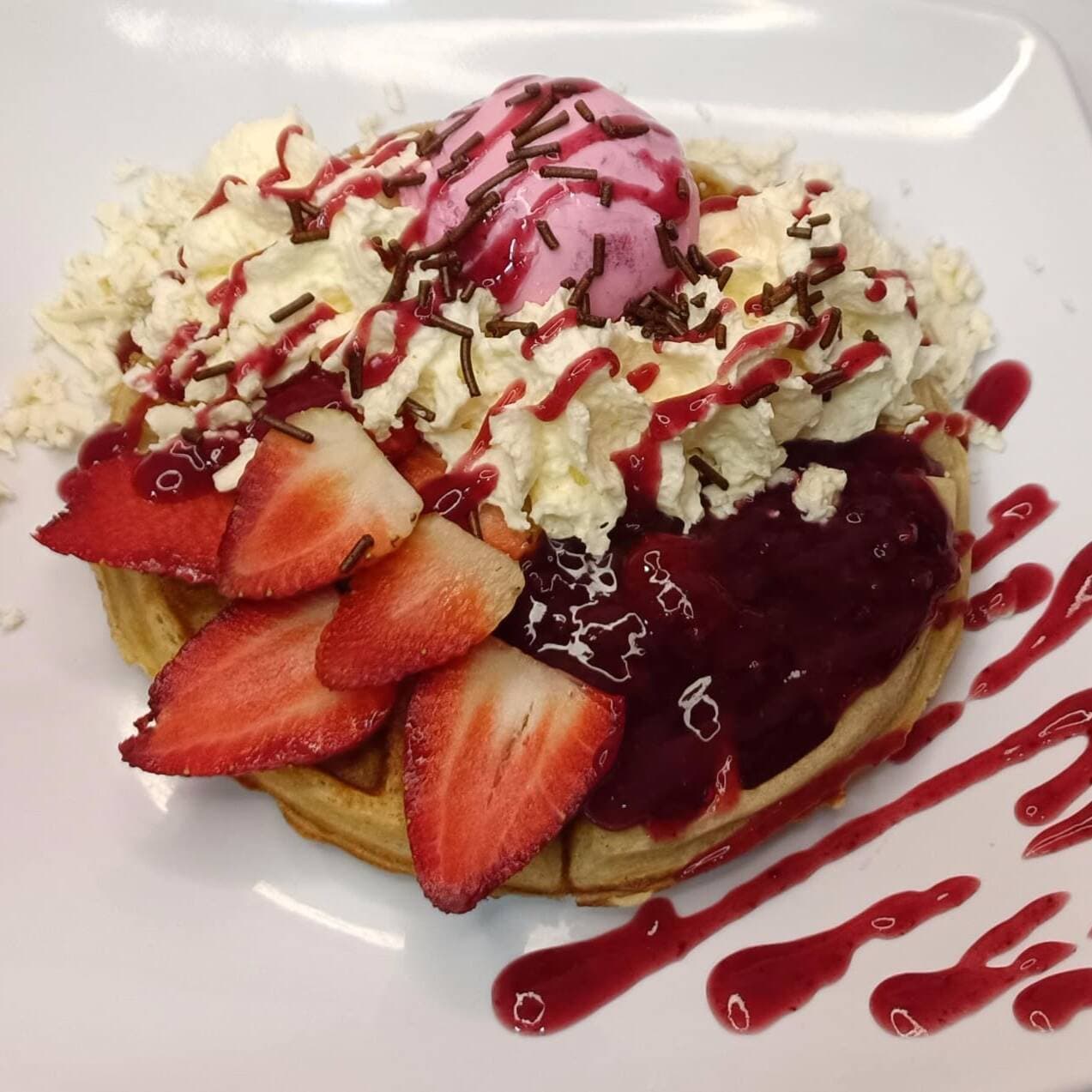 Wafle Frutos Rojos