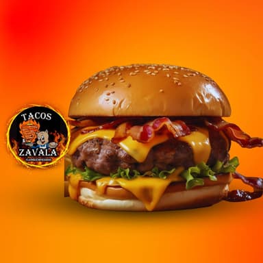 Hamburguesa Doble con Tocino