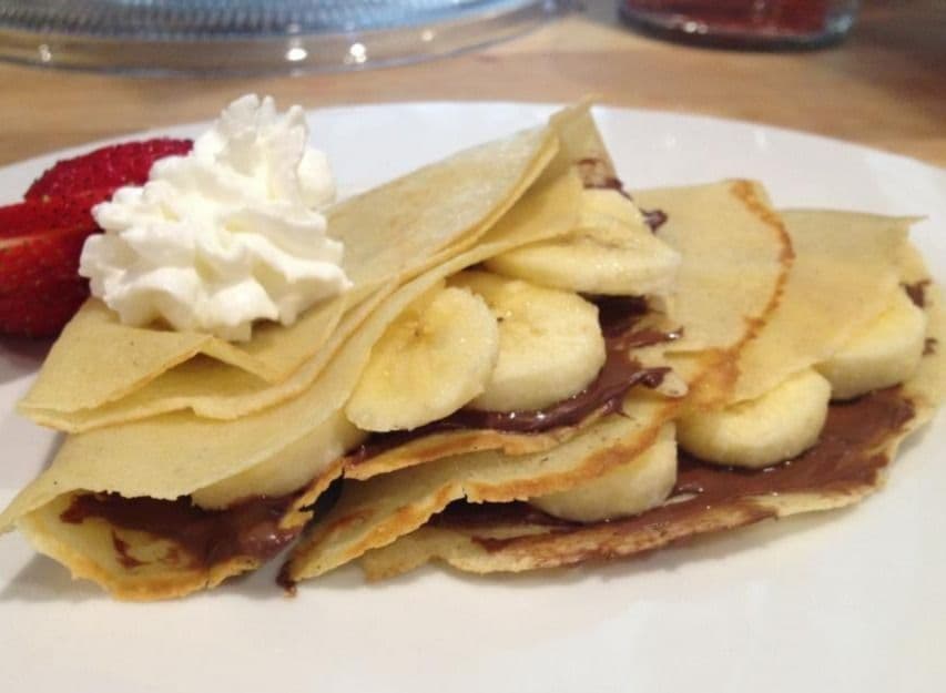 Crepa de Platano y nutella