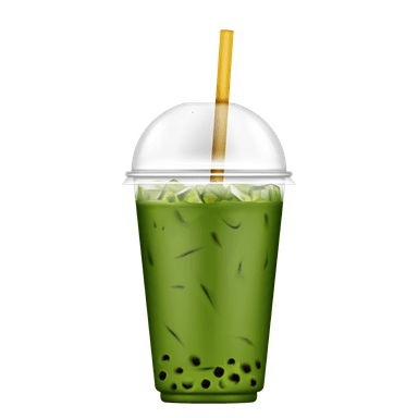 Matcha boba milk tea