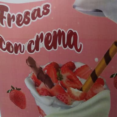 Fresas con crema