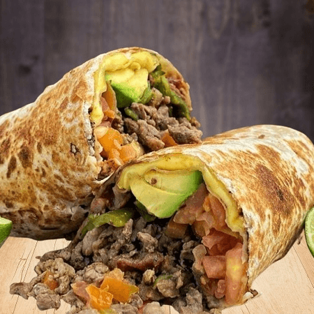 Burrito de Arrachera con Tocino