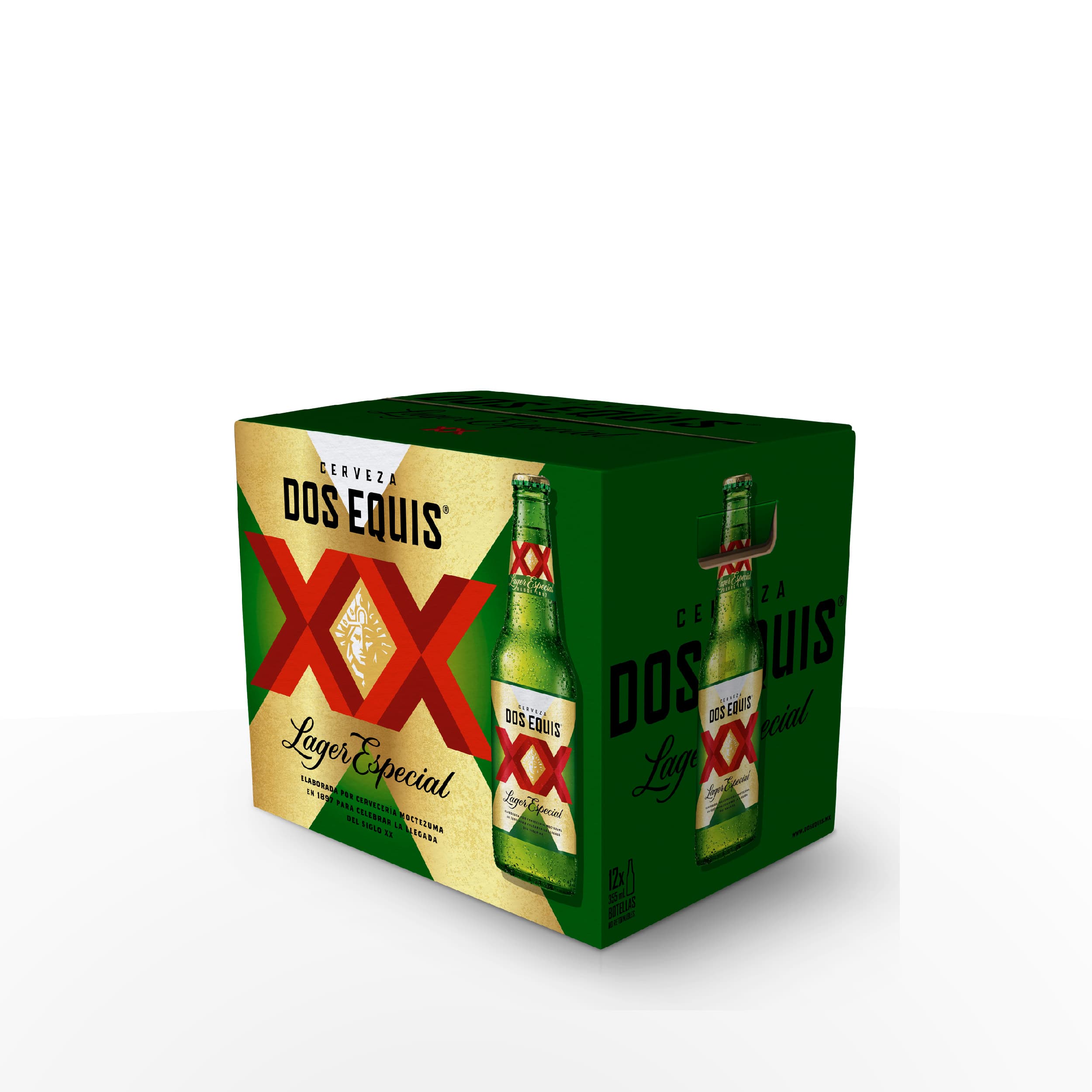 CERVEZA XX LAGER DOCE PACK BOTELLA NO RETORNABLE 3