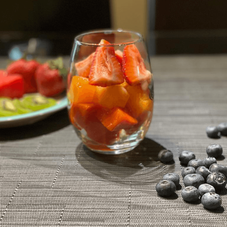 Vaso de fruta