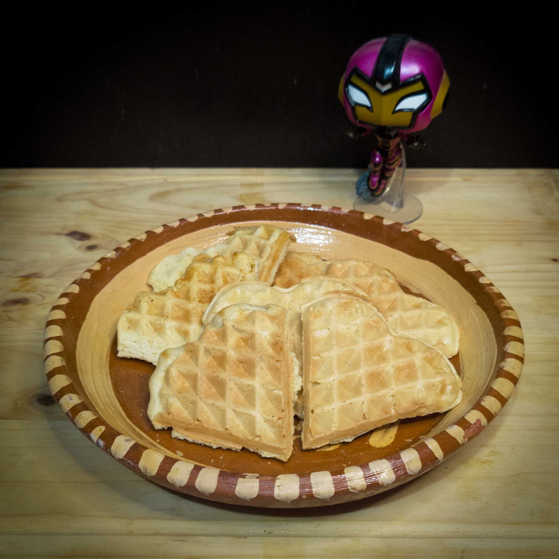 Mini Waffles de Corazón